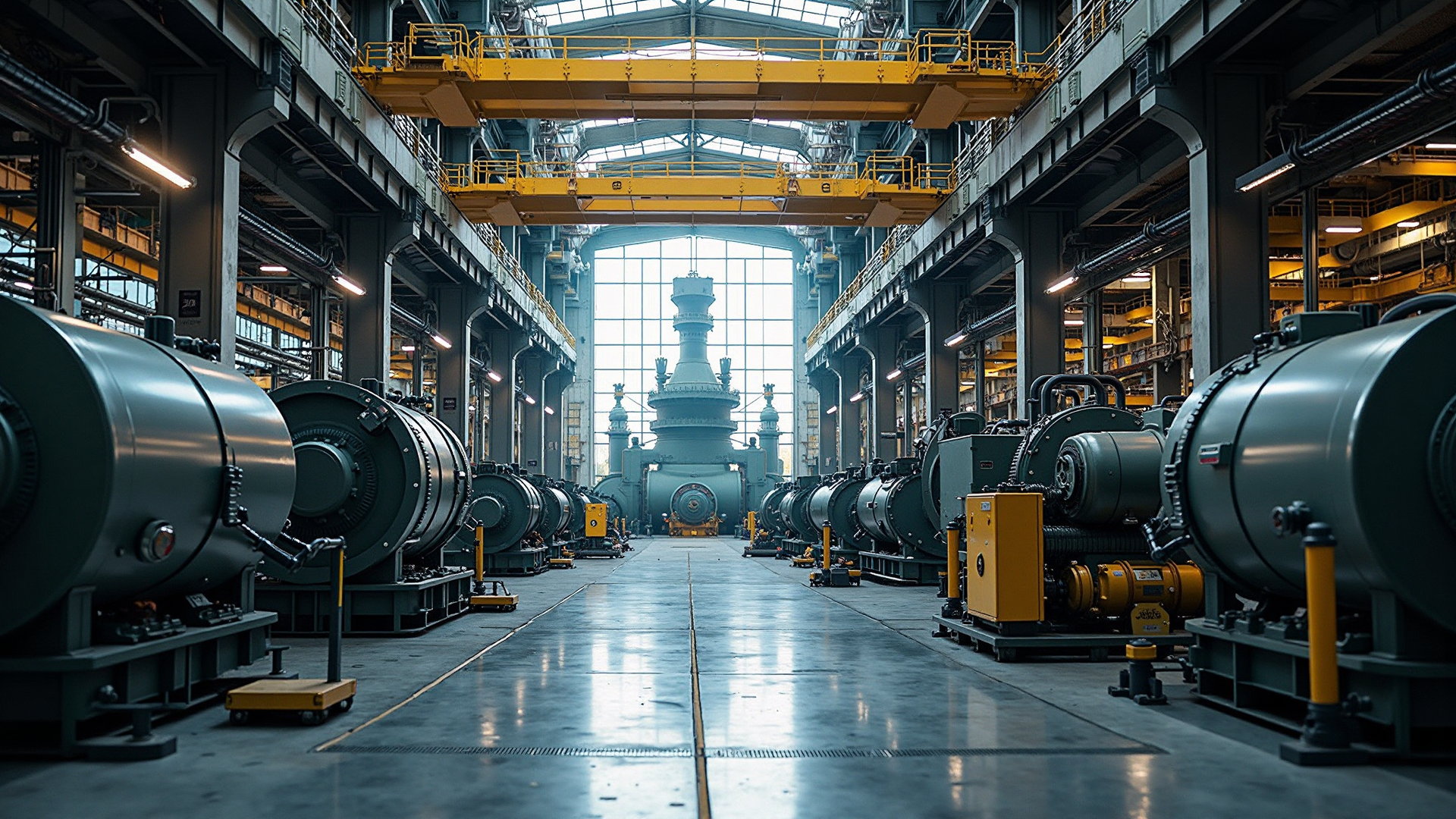 Door operator production area in the workshop